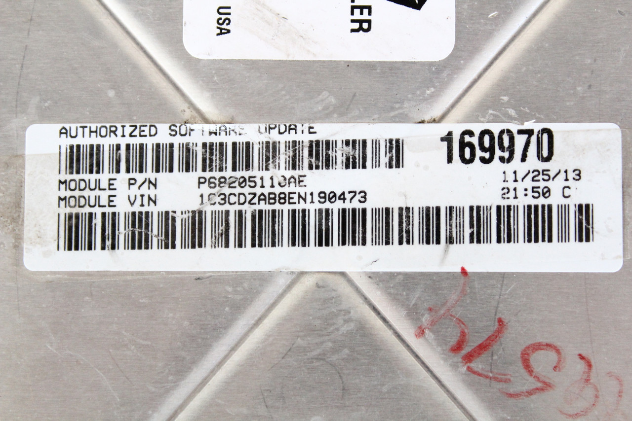 2014 Dodge Avenger P05150860AA Computer Brain Engine Control ECU ECM EBX Module