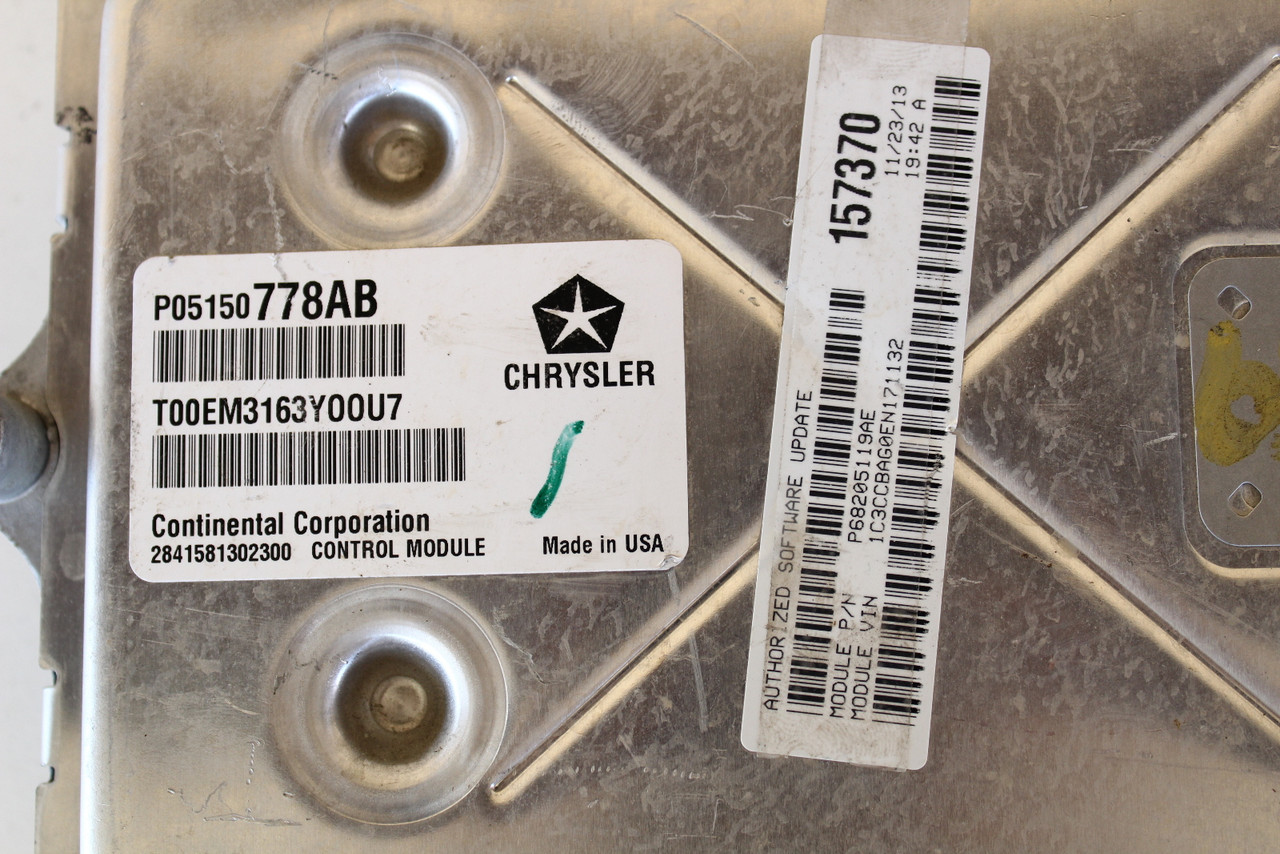 2014 Dodge Caravan P68205119AE Computer Brain Engine Control ECU ECM EBX Module