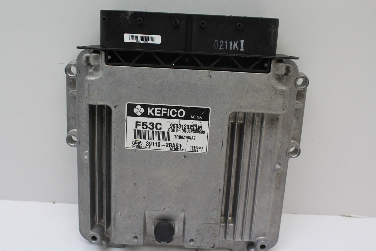12-14 Hyundai Accent 39110-2BAS1 Computer Engine Control ECU ECM EBX Module