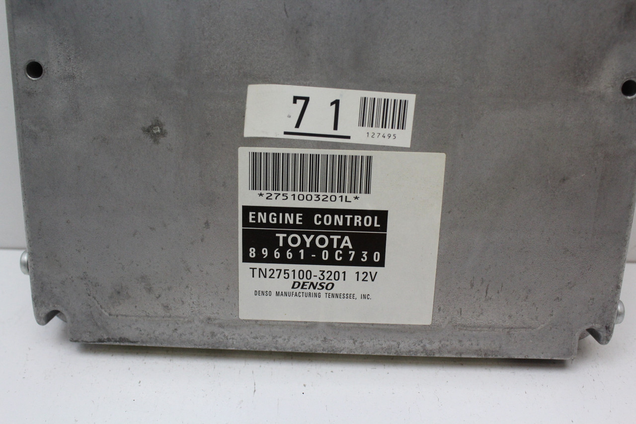 2006 06 Toyota Tundra 89661-0C730 Computer Engine Control ECU ECM EBX Module