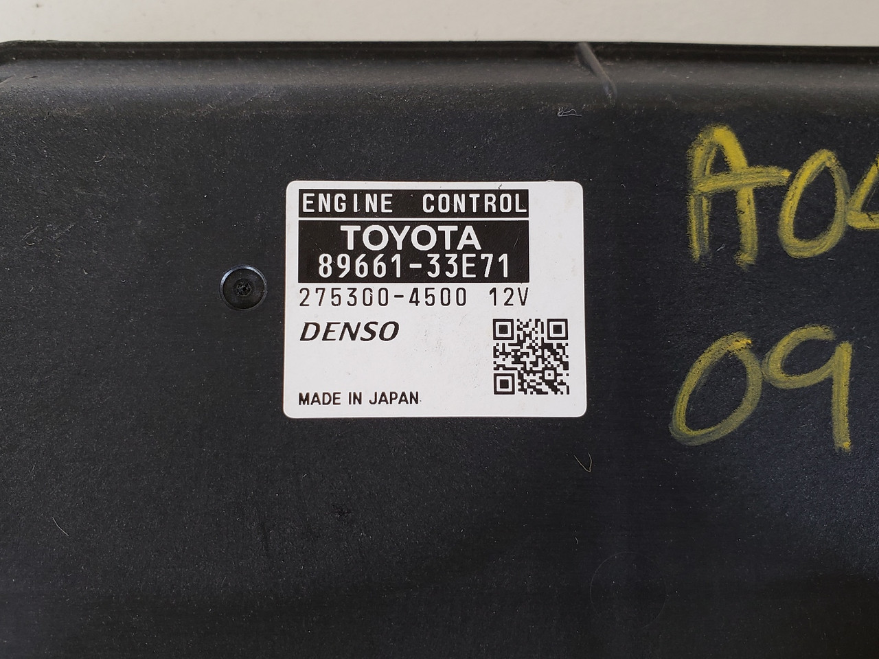 2008-2009 ES350 89661-33E71 Computer Brain Engine Control ECU ECM EBX Module 2008-2009 ES350 89661-33E71 Computer Brain Engine Control ECU ECM EBX Module