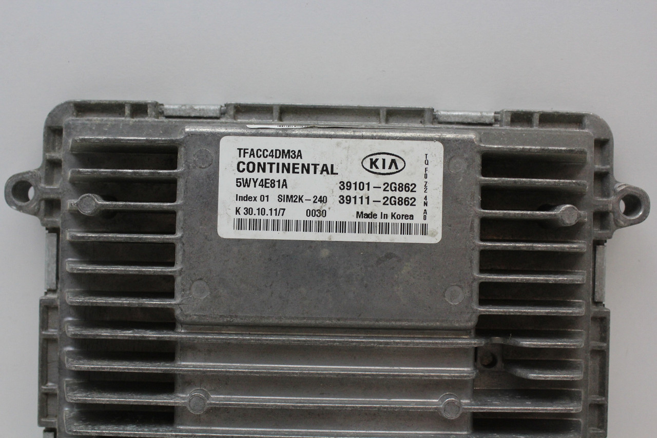 11-13 Kia Optima 39111-2G362 Computer Brain Engine Control ECU ECM EBX Module