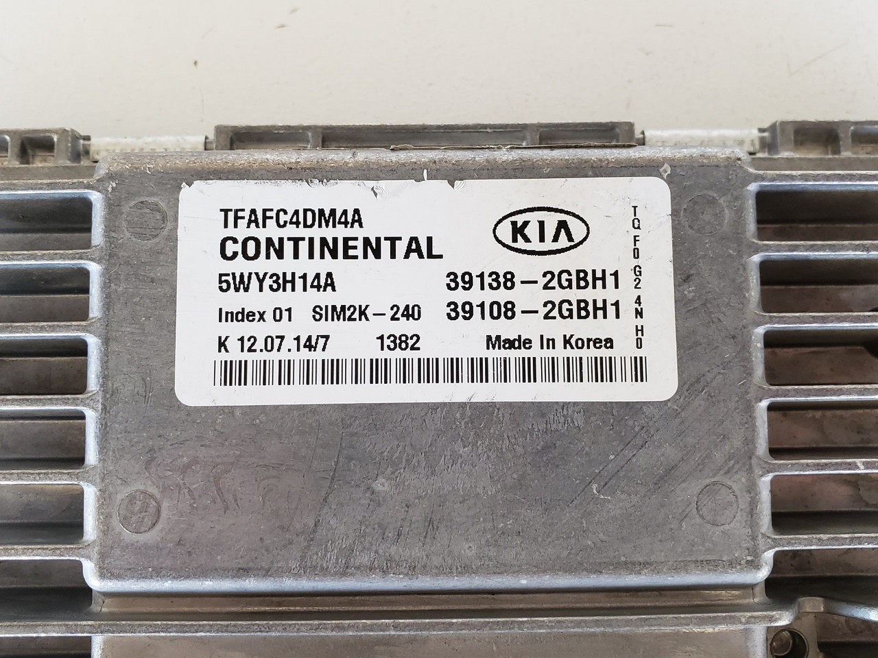 2015 Kia Optima 39108-2GBH1 Computer Brain Engine Control ECU ECM EBX Module