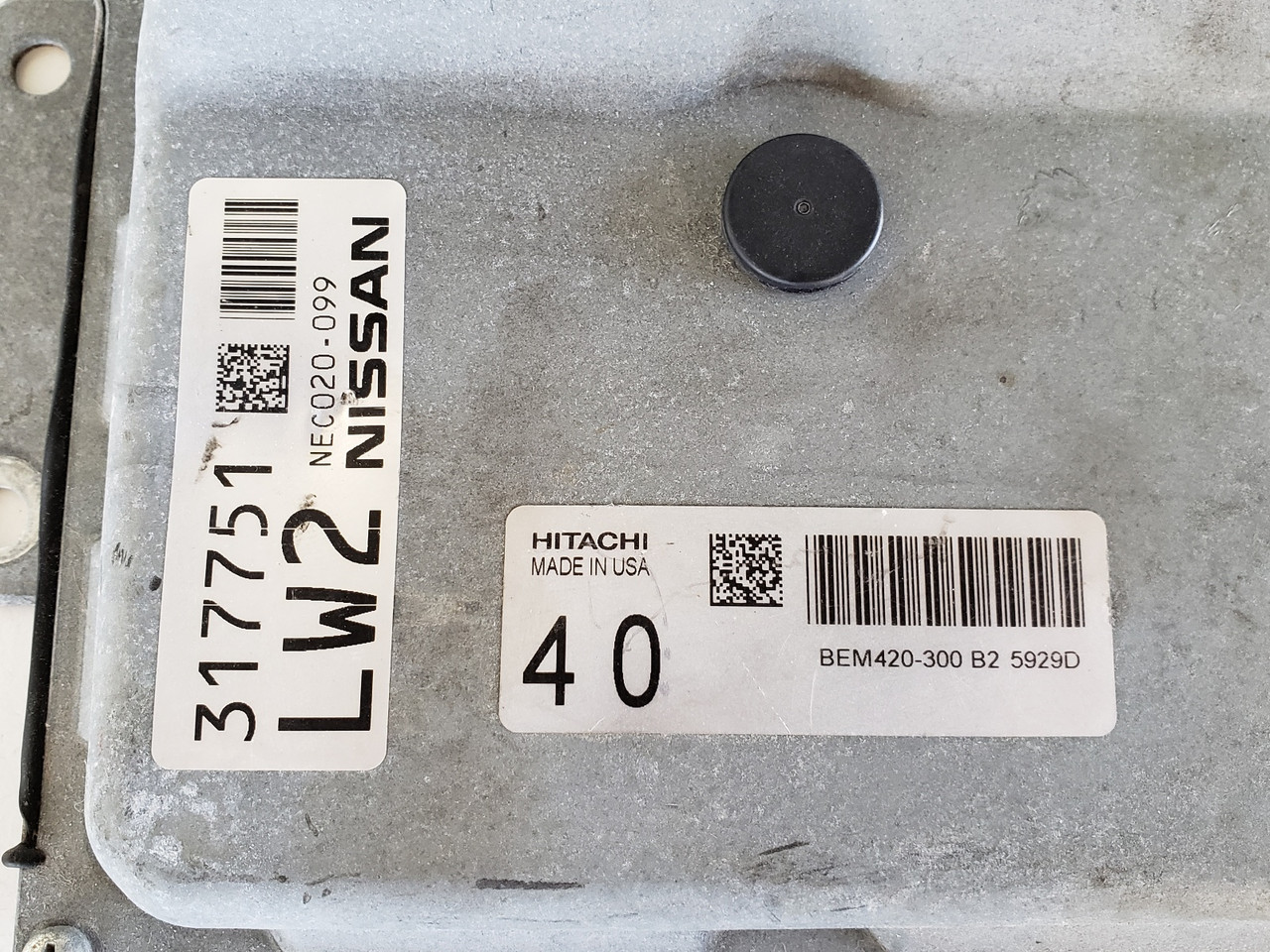 2016-2017 Maxima NEC020-099 Computer Brain Engine Control ECU ECM EBX Module
