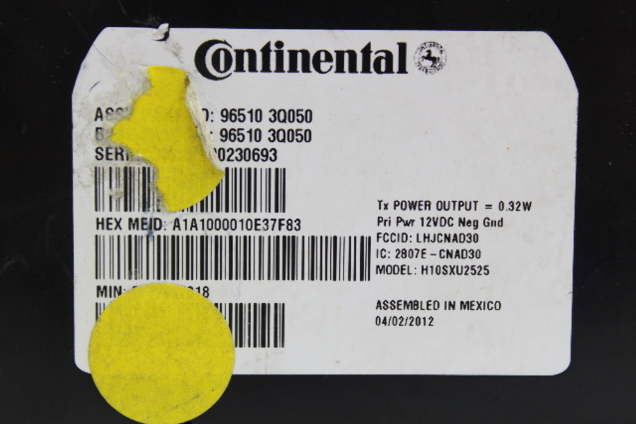 13 14 Hyundai Sonata 96510 3Q050 MTS Mobile Telematics System Module 13 14 Hyundai Sonata 96510 3Q050 MTS Mobile Telematics System Module