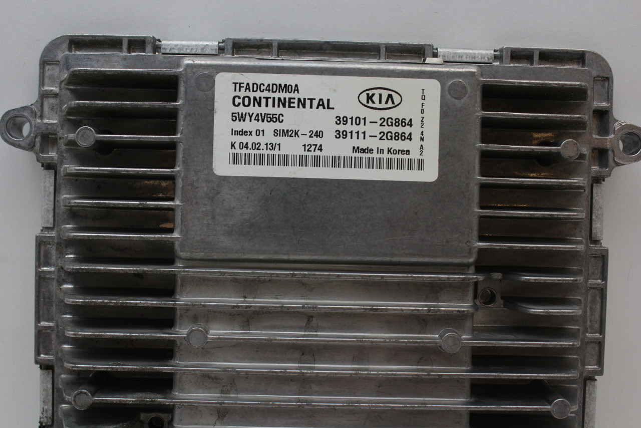 11-13 Kia Optima LX 39111-2G864 Computer Brain Engine Control ECU ECM EBX Module