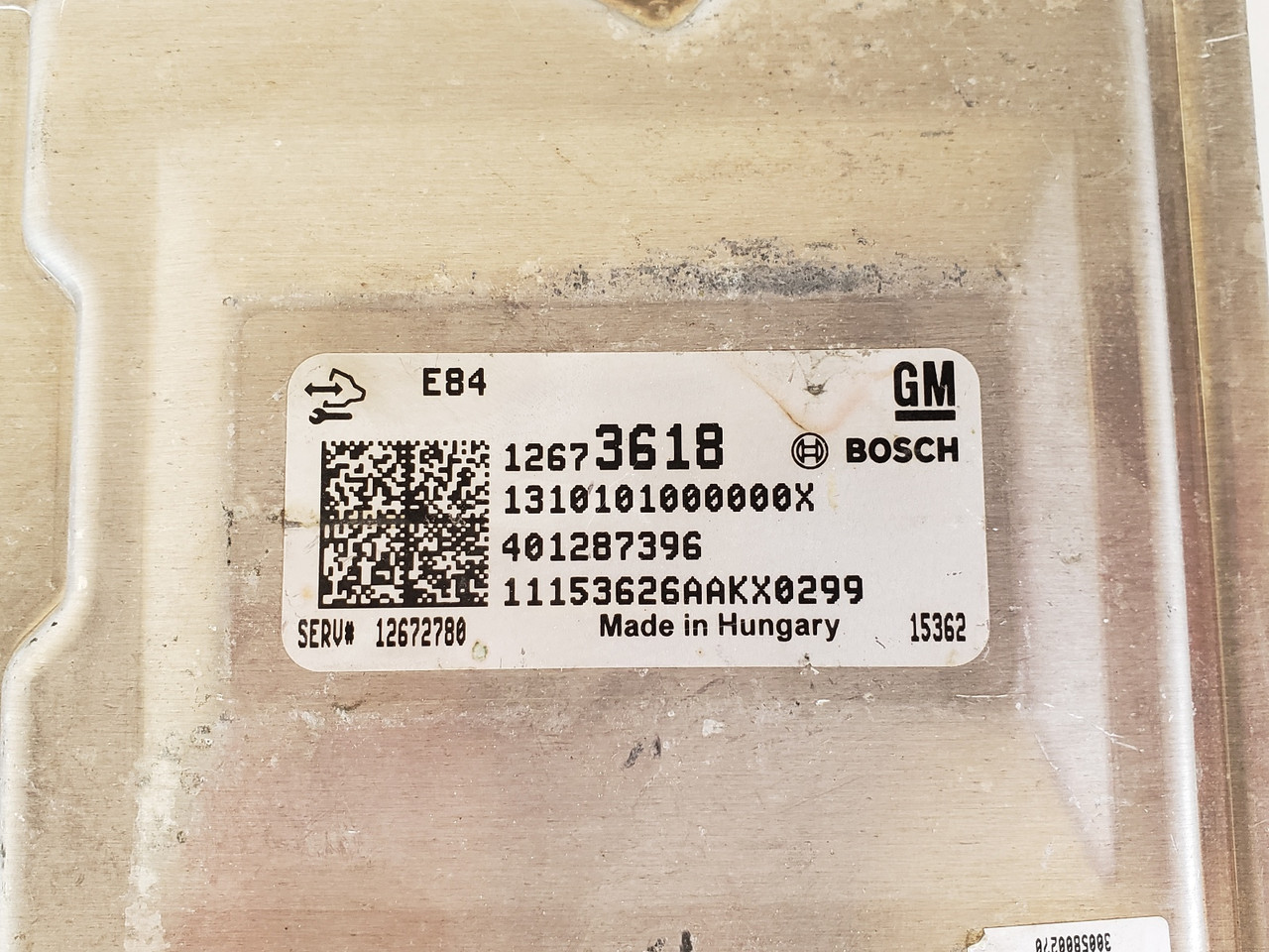 2016 Chevy Spark 12672780 Computer Brain Engine Control ECU ECM EBX Module