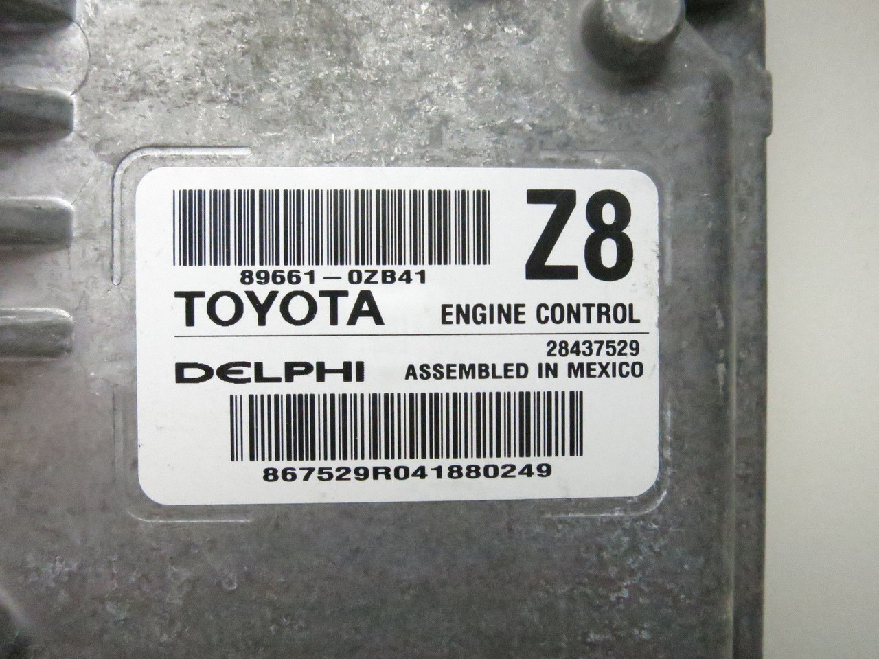 14 COROLLA 89661-0ZB41 COMPUTER BRAIN ENGINE CONTROL ECU ECM EBX MODULE K8288