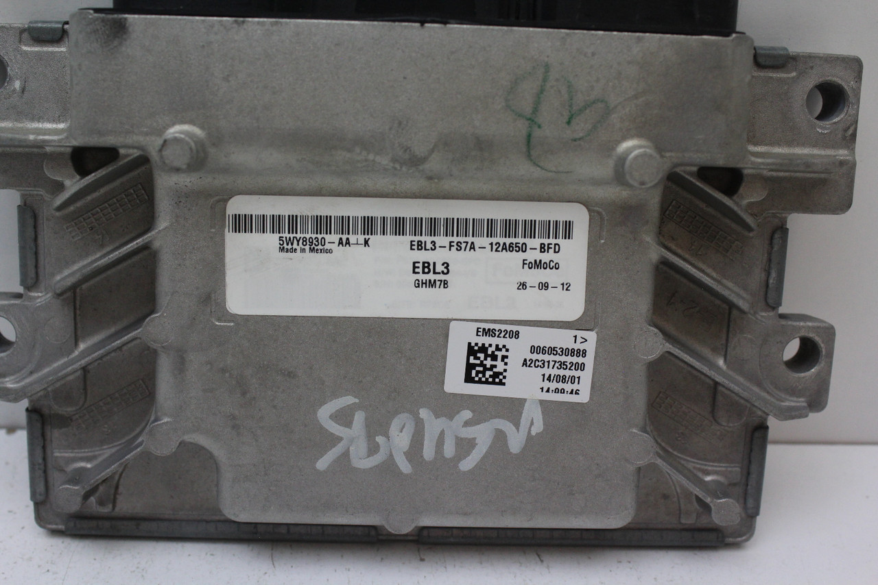 2015 15 Ford Fusion FS7A-12A650-BFD Computer Engine Control ECU ECM EBX Module