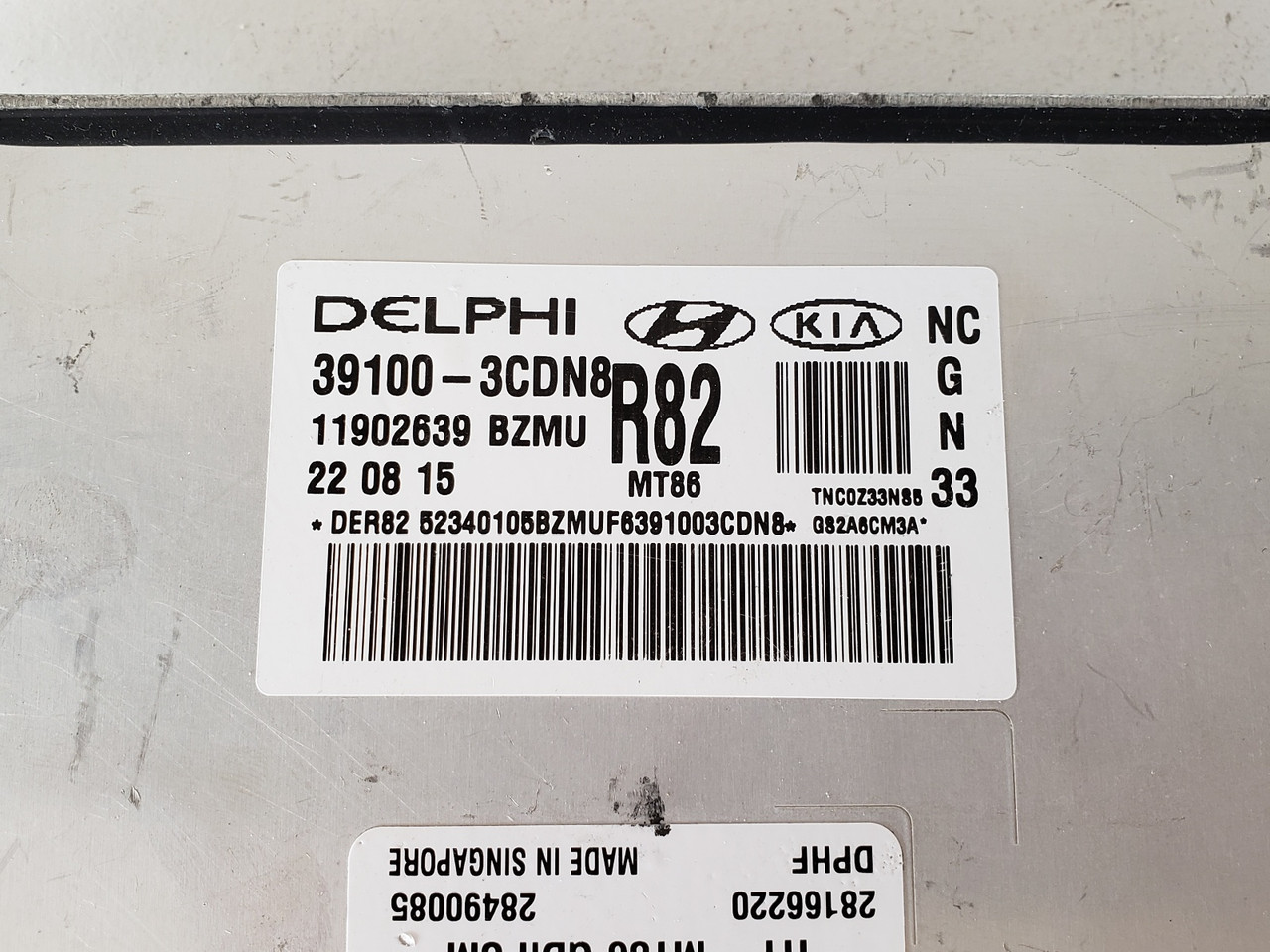2013-2016 Santa Fe 39100-3CDN8 Computer Brain Engine Control ECU ECM EBX Module