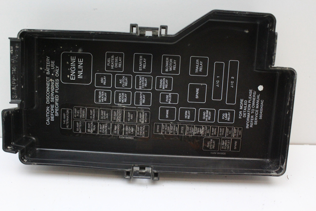 00 01 Dodge 1500 P56045422AF Fusebox Fuse Box Relay Unit Module