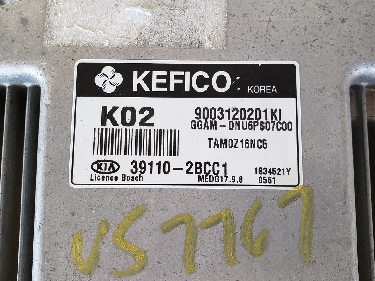 2013 Kia Soul 39110-2BCC1 Computer Brain Engine Control ECU ECM