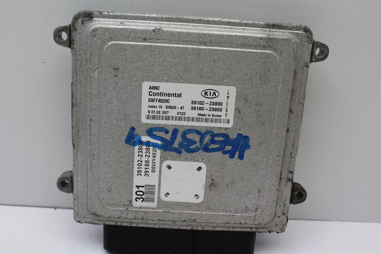 2010 10 Kia Soul 39180-23800 Computer Brain Engine Control ECU ECM EBX Module