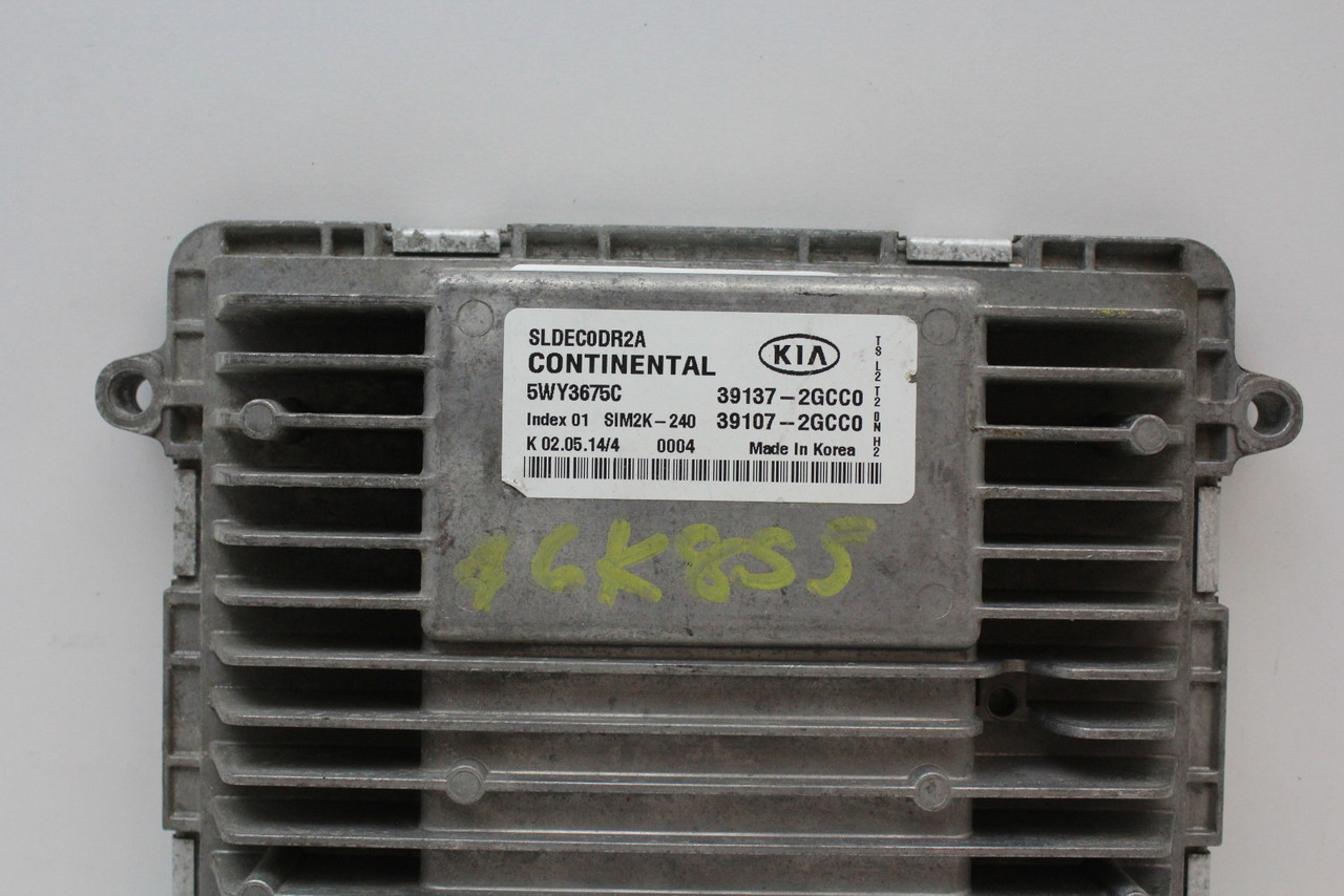 14-16 Kia Sportage 39107-2GCC0 Computer Brain Engine Control ECU ECM EBX Module