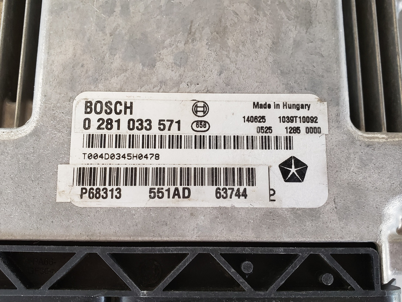 15-16 Promaster 1500 0 281 033 571 Computer Engine Control ECU ECM EBX Module 15-16 Promaster 1500 0 281 033 571 Computer Engine Control ECU ECM EBX Module
