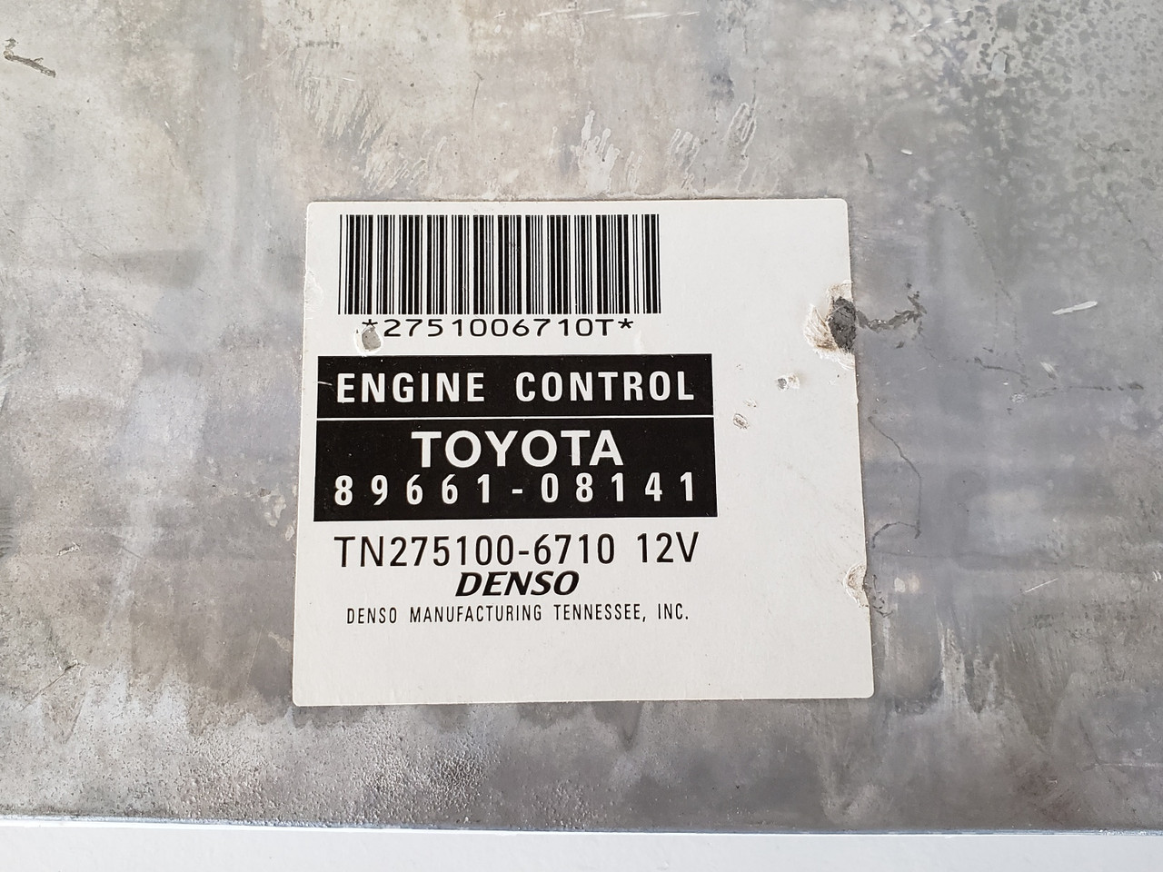 2006 Toyota Sienna 89661-08141 Computer Brain Engine Control ECU ECM EBX Module