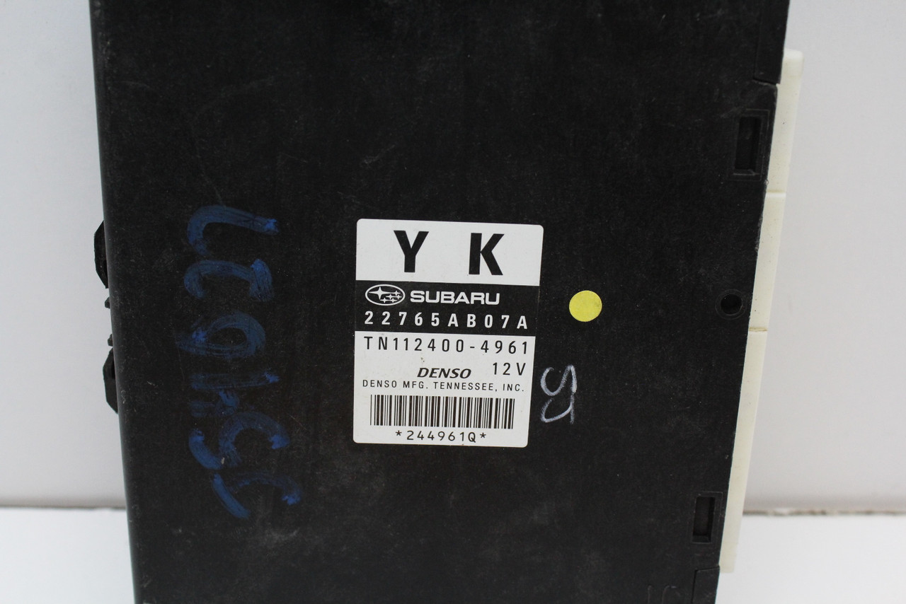 2011 11 Subaru Legacy 2.5L 22765AB07A Computer Engine Control ECU ECM EBX Module