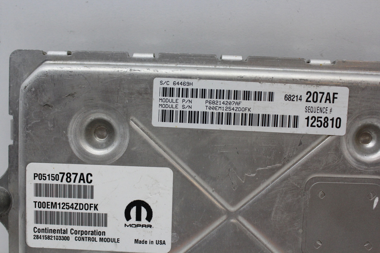2014 14 Dodge Charger 3.6L P68214207AF Computer Engine Control ECU ECM Module