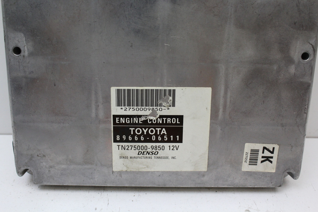 03 04 Toyota Camry 89666-06511 Computer Brain Engine Control ECU ECM EBX Module