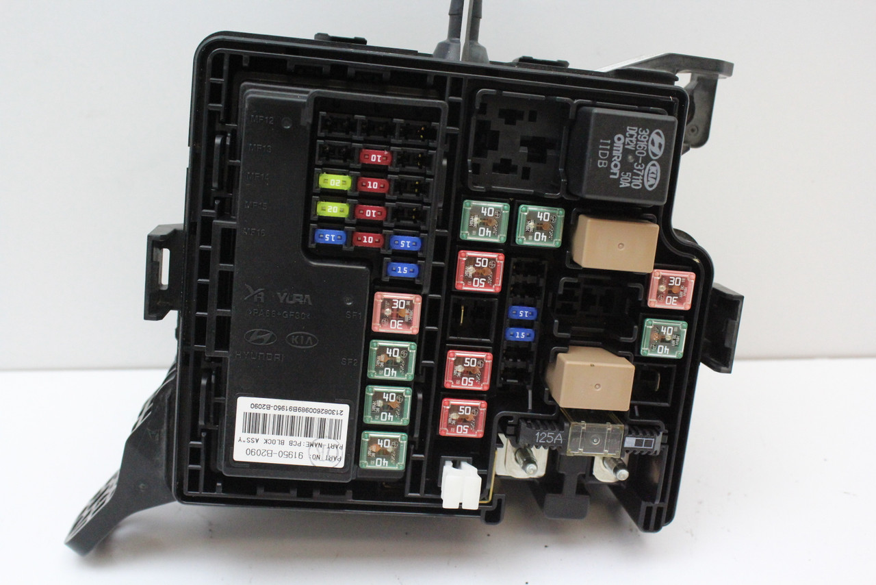 2014 14 Kia Soul 1.6L 91419B2500 Fusebox Fuse Box Relay Unit Module