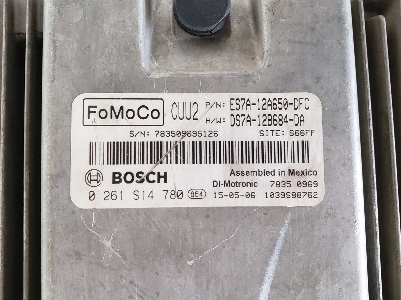 14-16 Fusion ES7A-12A650-DFC Computer Brain Engine Control ECU ECM EBX Module