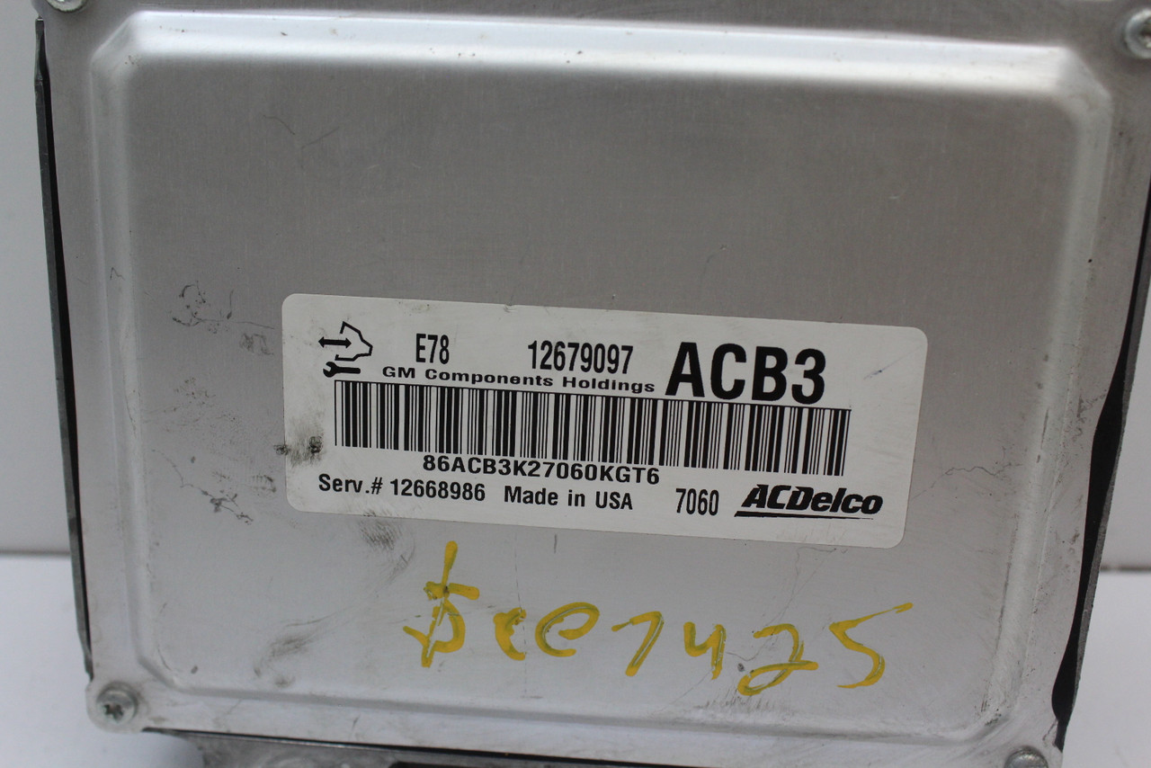 17 18 Chevrolet SIlverado 1500 12668986 Computer Engine Control ECU ECM Module