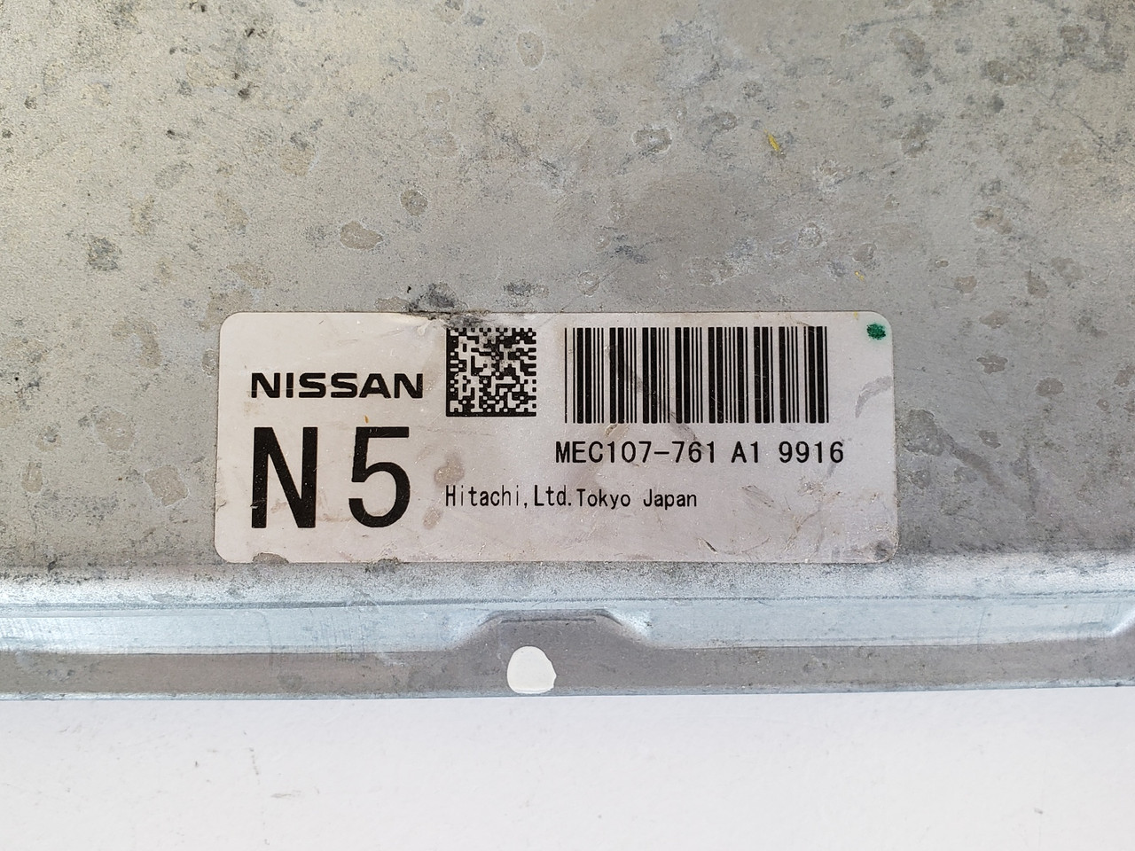 2009 Infiniti G37 MEC107-761 A1 Computer Brain Engine Control ECU ECM EBX Module