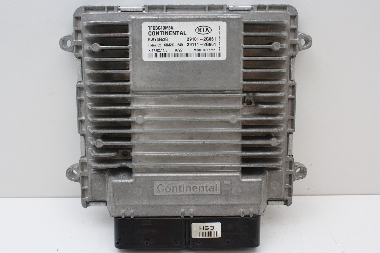 11-13 Kia Optima LX 39111-2G861 Computer Brain Engine Control ECU ECM EBX Module