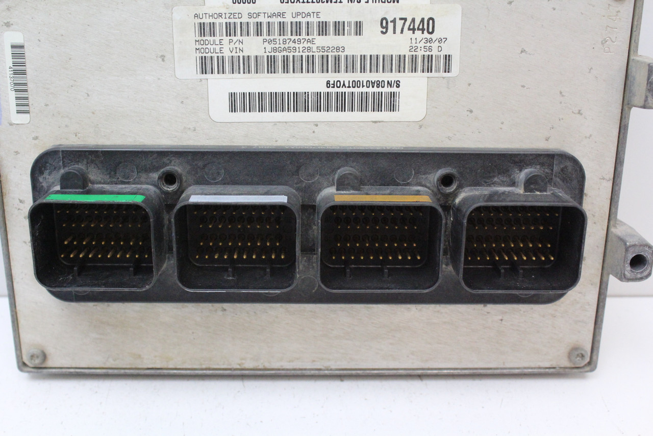 08 2008 Jeep Wrangler 3.8L P05187497AE Computer Engine Control ECU ECM Module