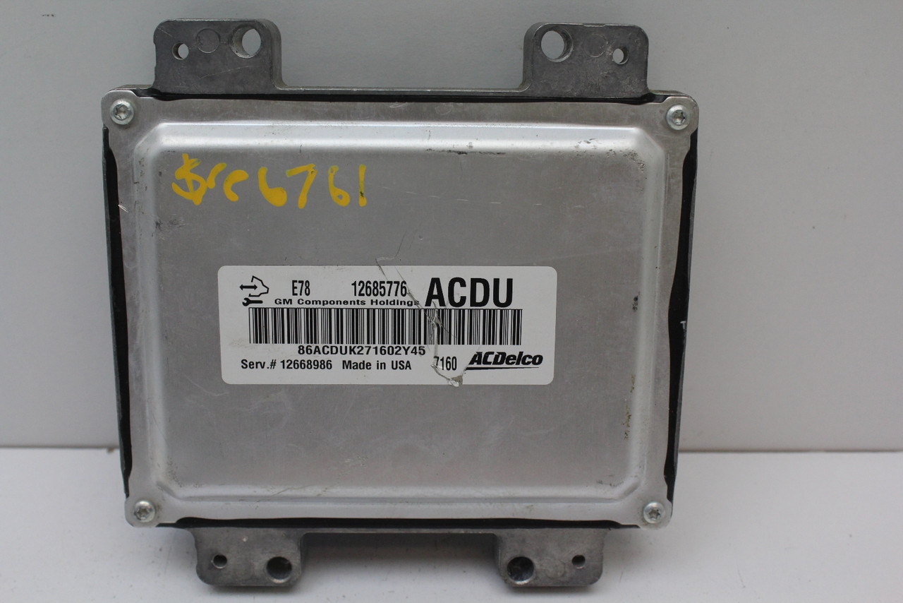 17-19 Buick Encore 12668986 Computer Brain Engine Control ECU ECM EBX Module