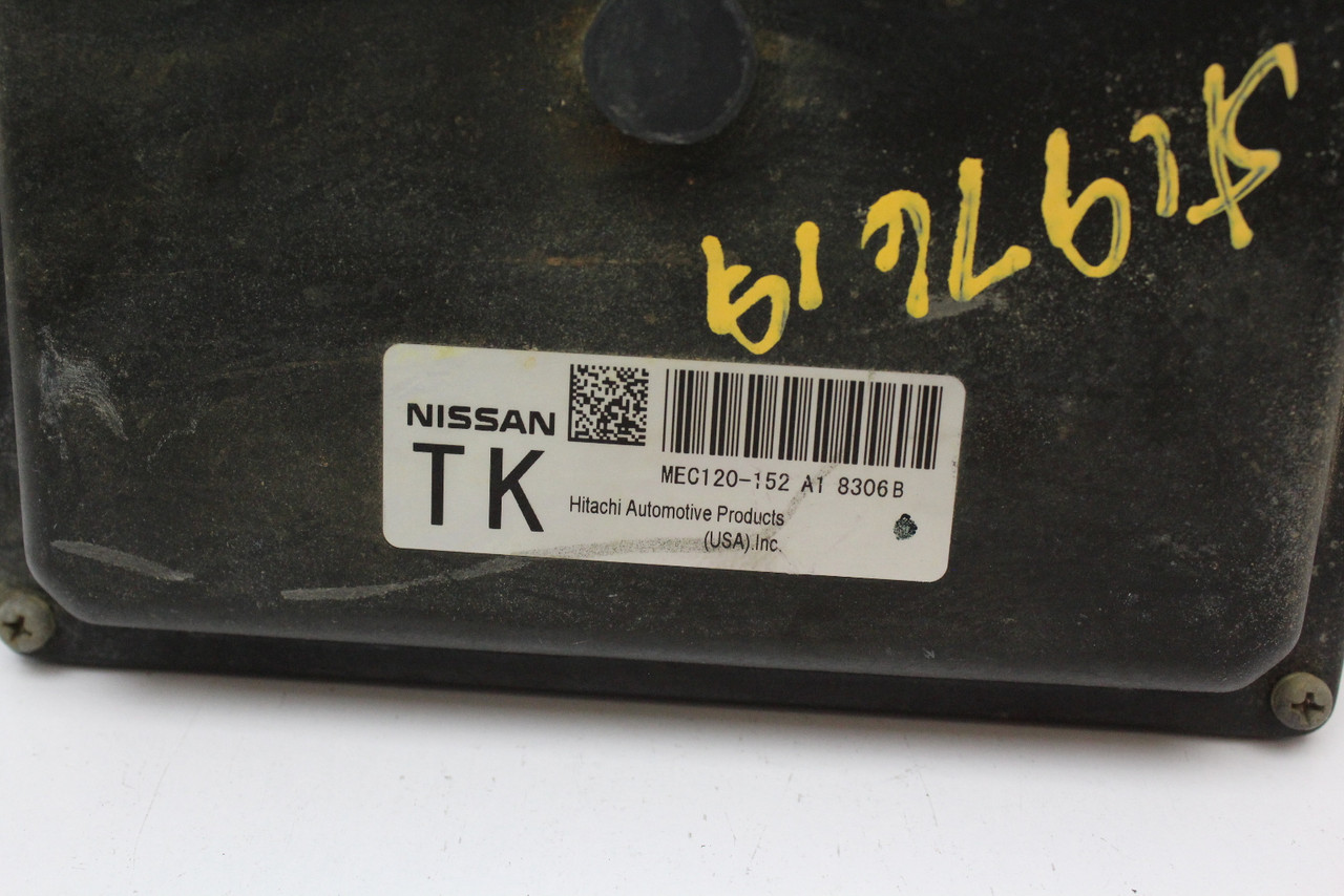 2008 08 Nissan Altima MEC120-152 A1 Computer Engine Control ECU ECM EBX Module