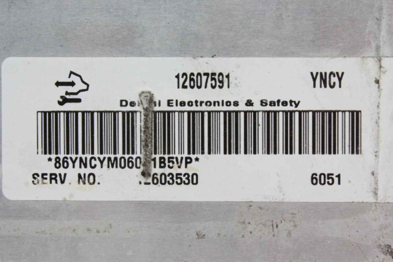 06 Chevrolet Impala 12603530 Computer Brain Engine Control ECU ECM EBX Module
