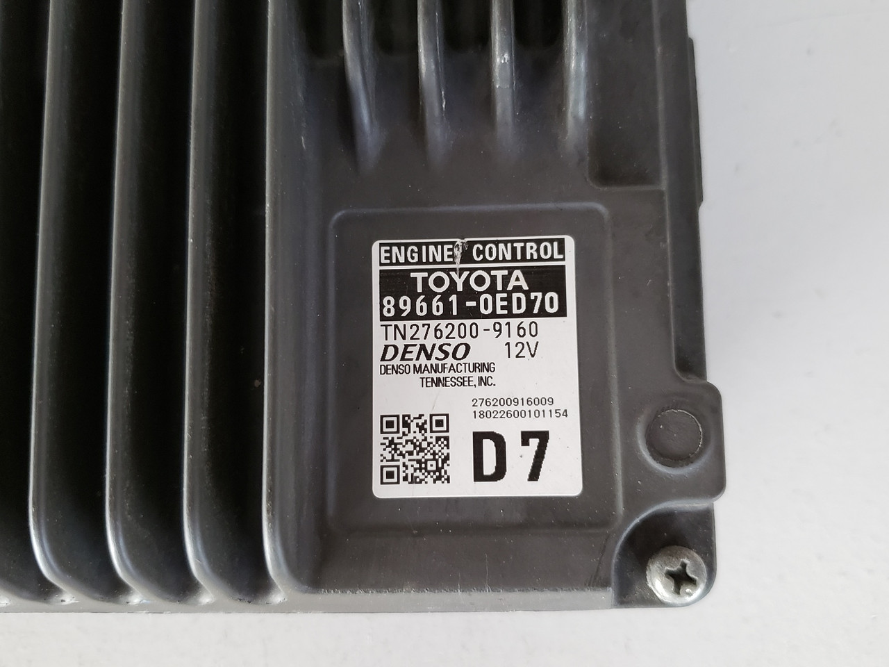 2019 Highlander 89661-0ED70 Computer Brain Engine Control ECU ECM EBX Module