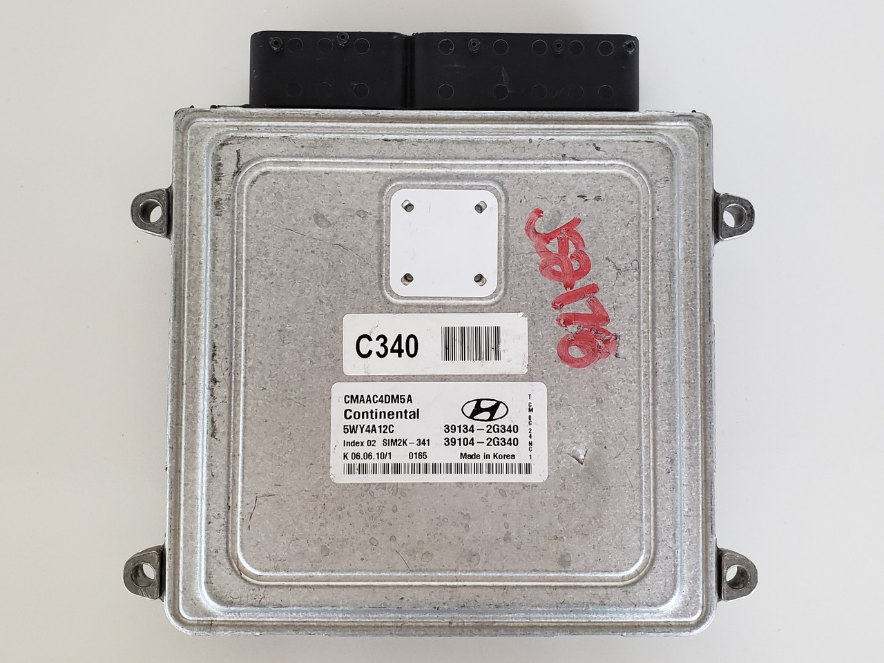 2010-2012 Santa Fe 39104-2G340 Computer Brain Engine Control ECU ECM EBX Module 2010-2012 Santa Fe 39104-2G340 Computer Brain Engine Control ECU ECM EBX Module