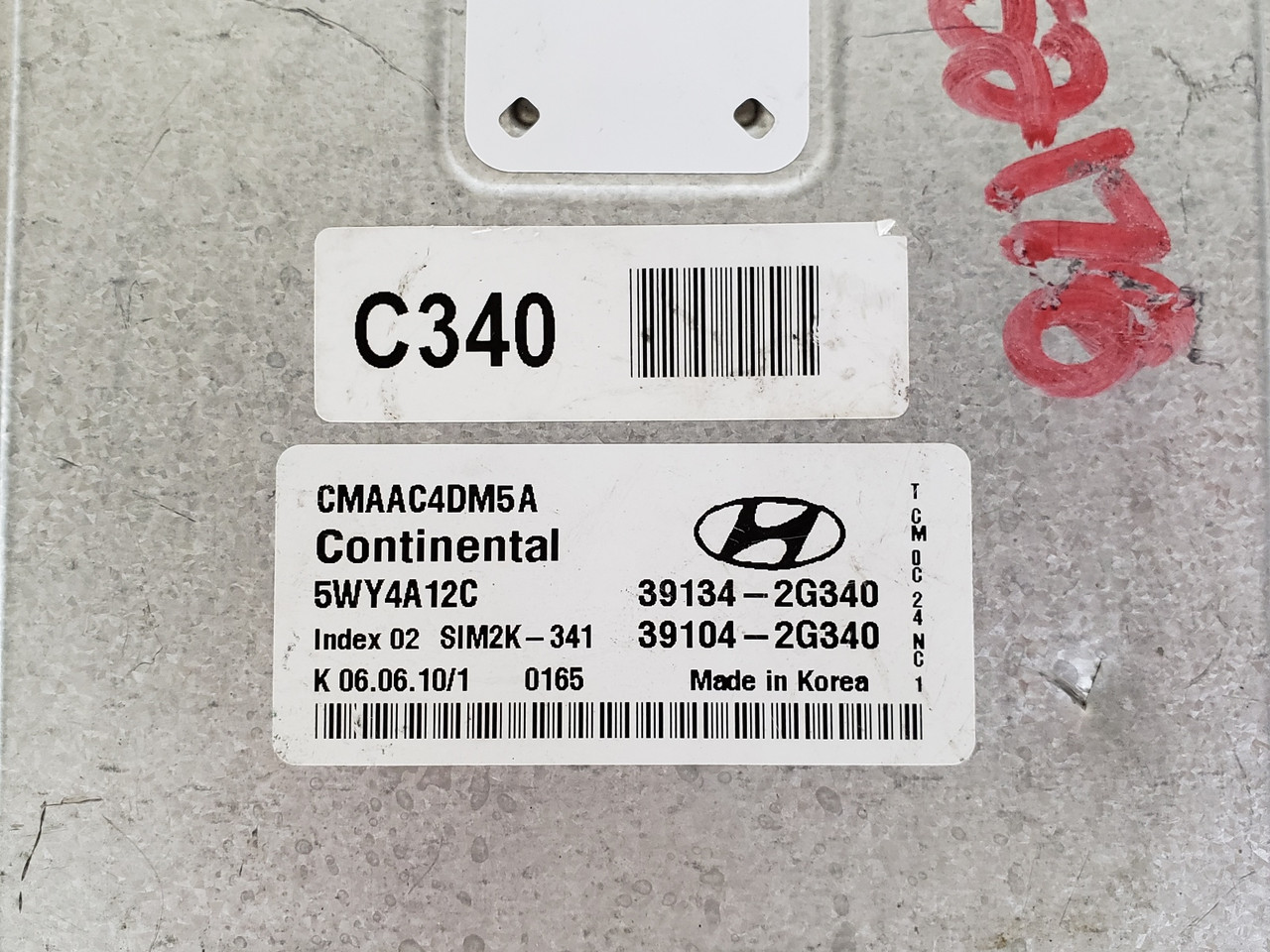 2010-2012 Santa Fe 39104-2G340 Computer Brain Engine Control ECU