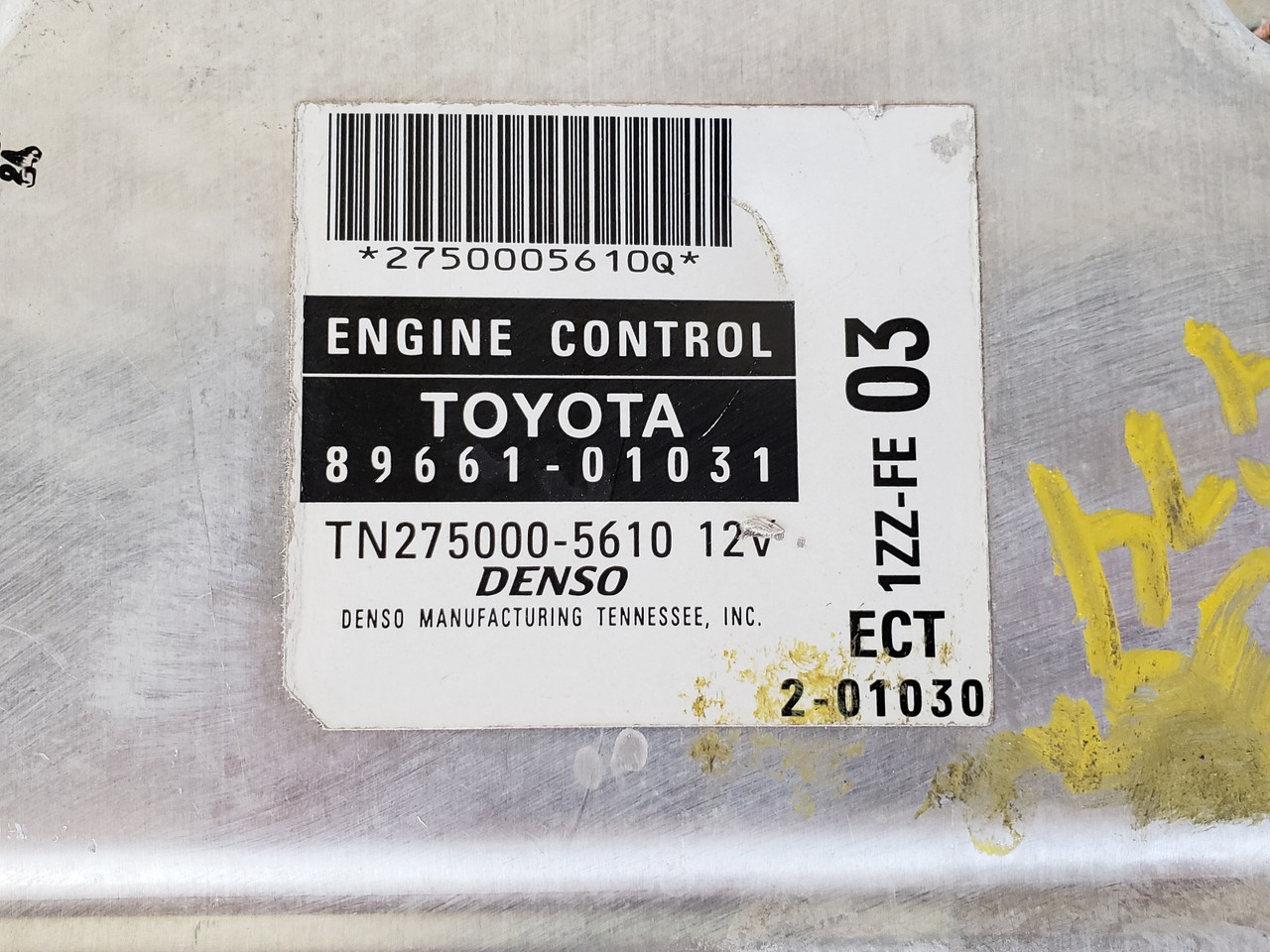 2003 Pontiac Vibe 89661-01031 Computer Brain Engine Control