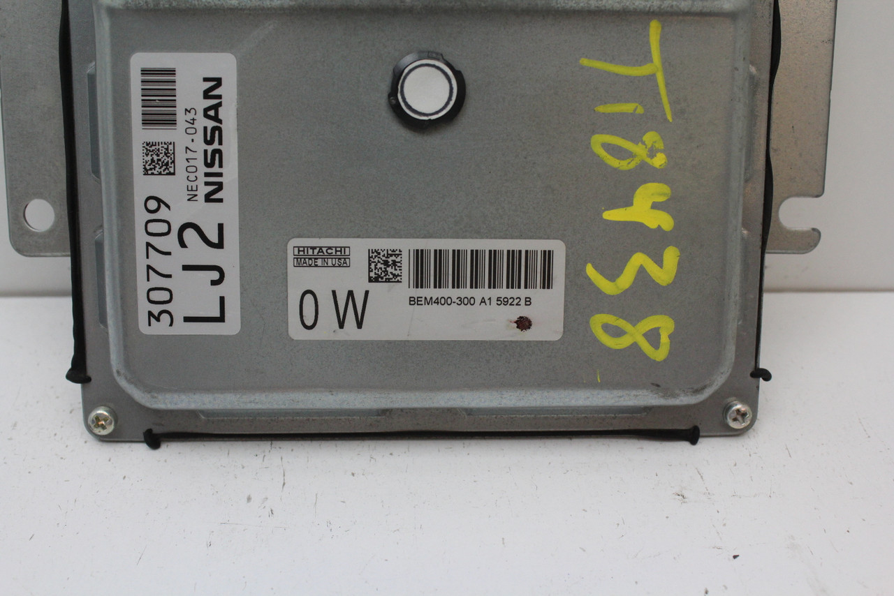 2015 15 Nissan Altima 2.5L NEC017-043 Computer Engine Control ECU ECM Module