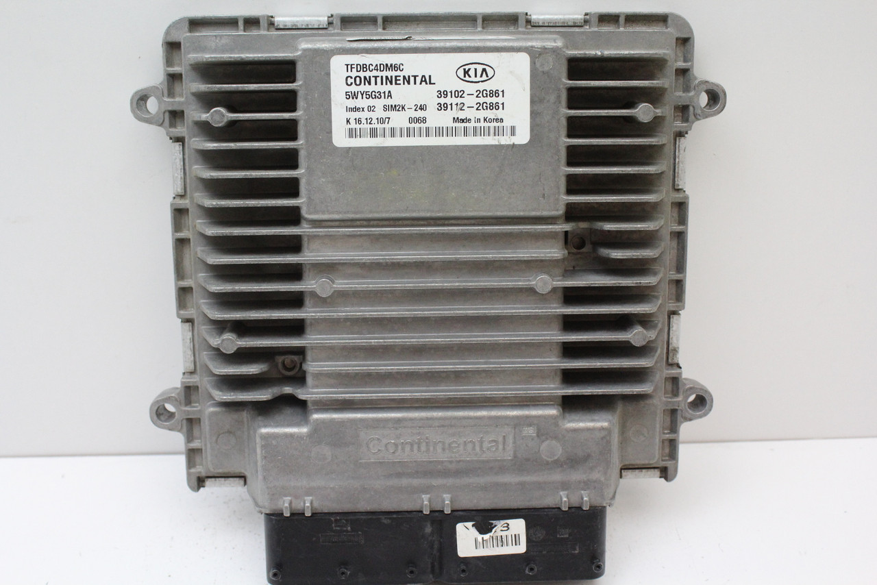 11 12 Kia Optima LX 39112-2G861 Computer Brain Engine Control ECU ECM EBX Module