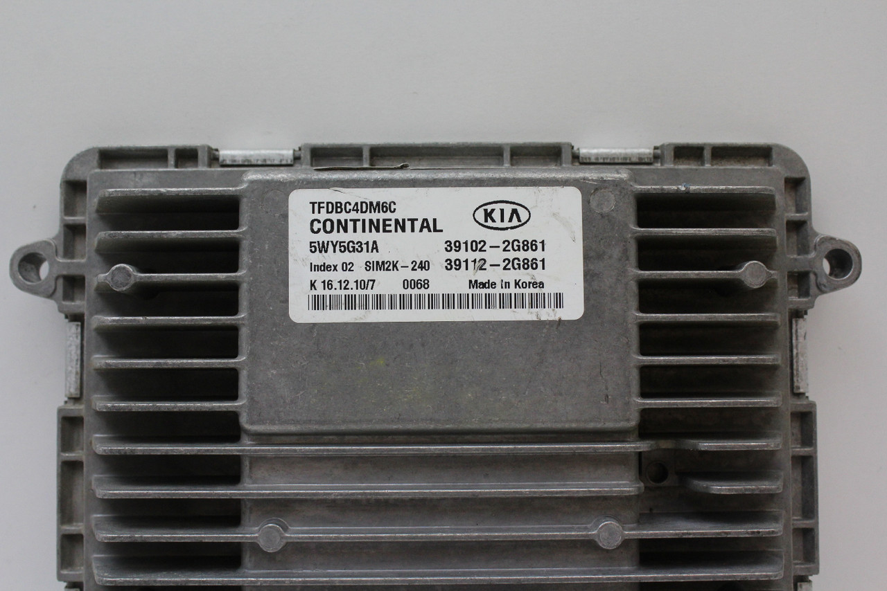 11 12 Kia Optima LX 39112-2G861 Computer Brain Engine Control ECU ECM EBX Module