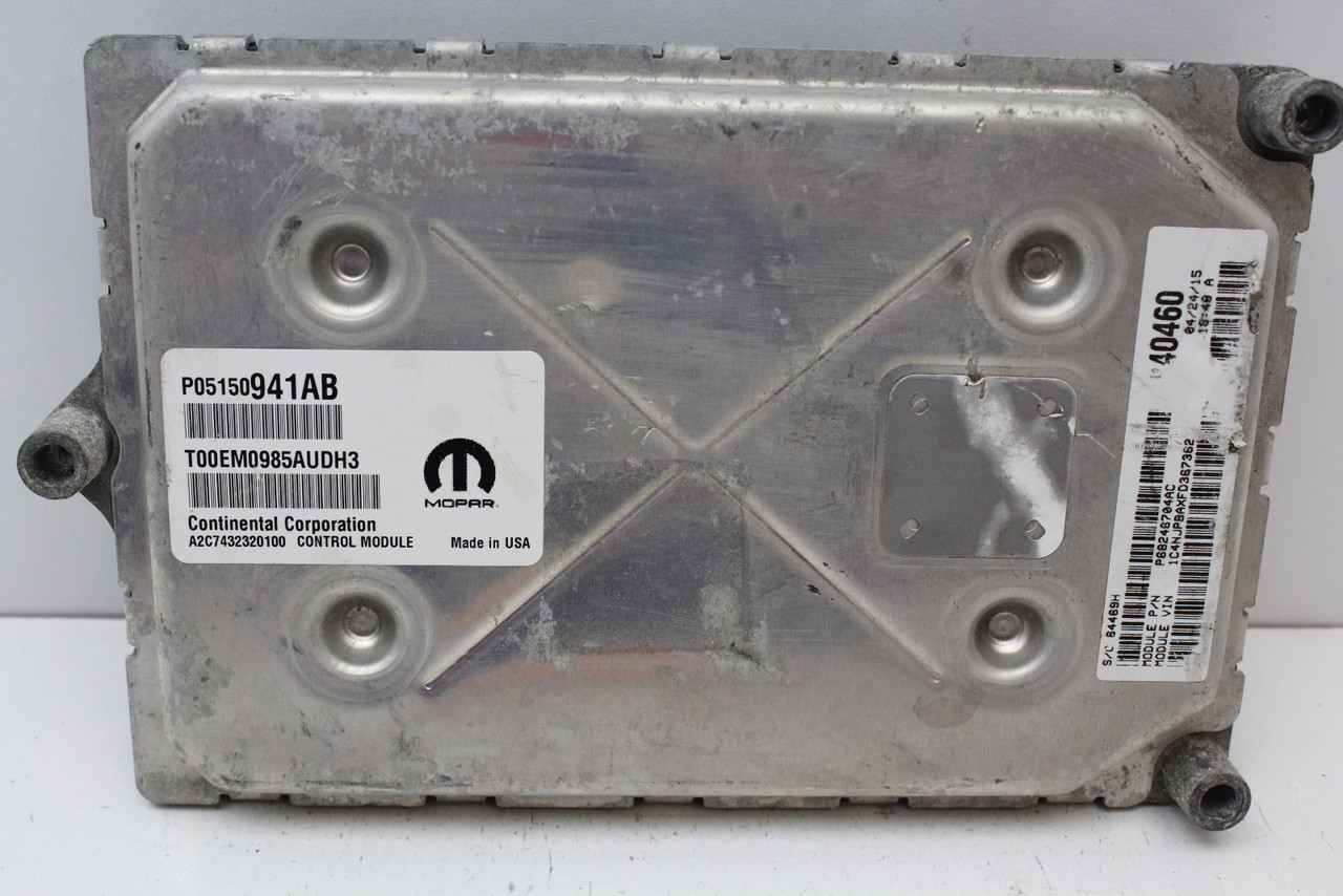 15 16 17 Jeep Patriot P68246704AC Computer Engine Control ECU ECM EBX Module 15 16 17 Jeep Patriot P68246704AC Computer Engine Control ECU ECM EBX Module