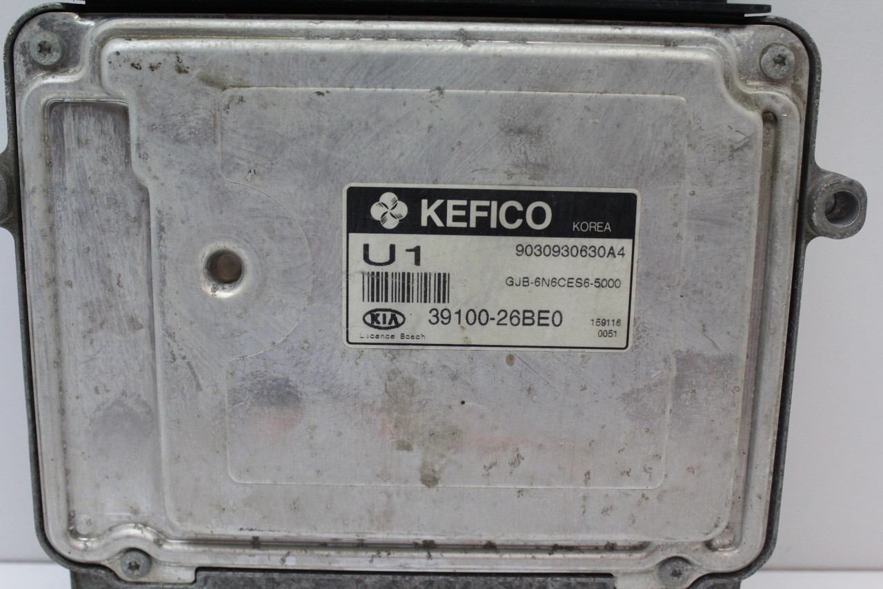 2006 06 Kia Rio 39100-26BE0 Computer Brain Engine Control ECU ECM EBX Module