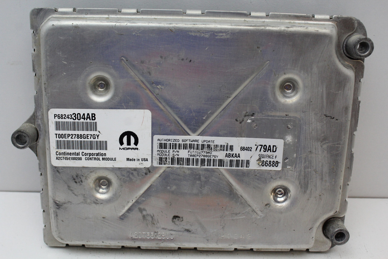16-19 Dodge Ram 1500 3.6L P68402779AD Computer Engine Control ECU ECM EBX Module