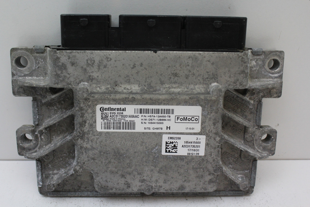 2018 18 Ford Fusion HS7A-12A650-TB Computer Engine Control ECU ECM EBX Module