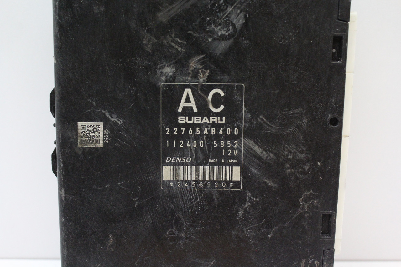 11 12 Subaru Forester 22765AB400 Computer Engine Control ECU ECM EBX Module