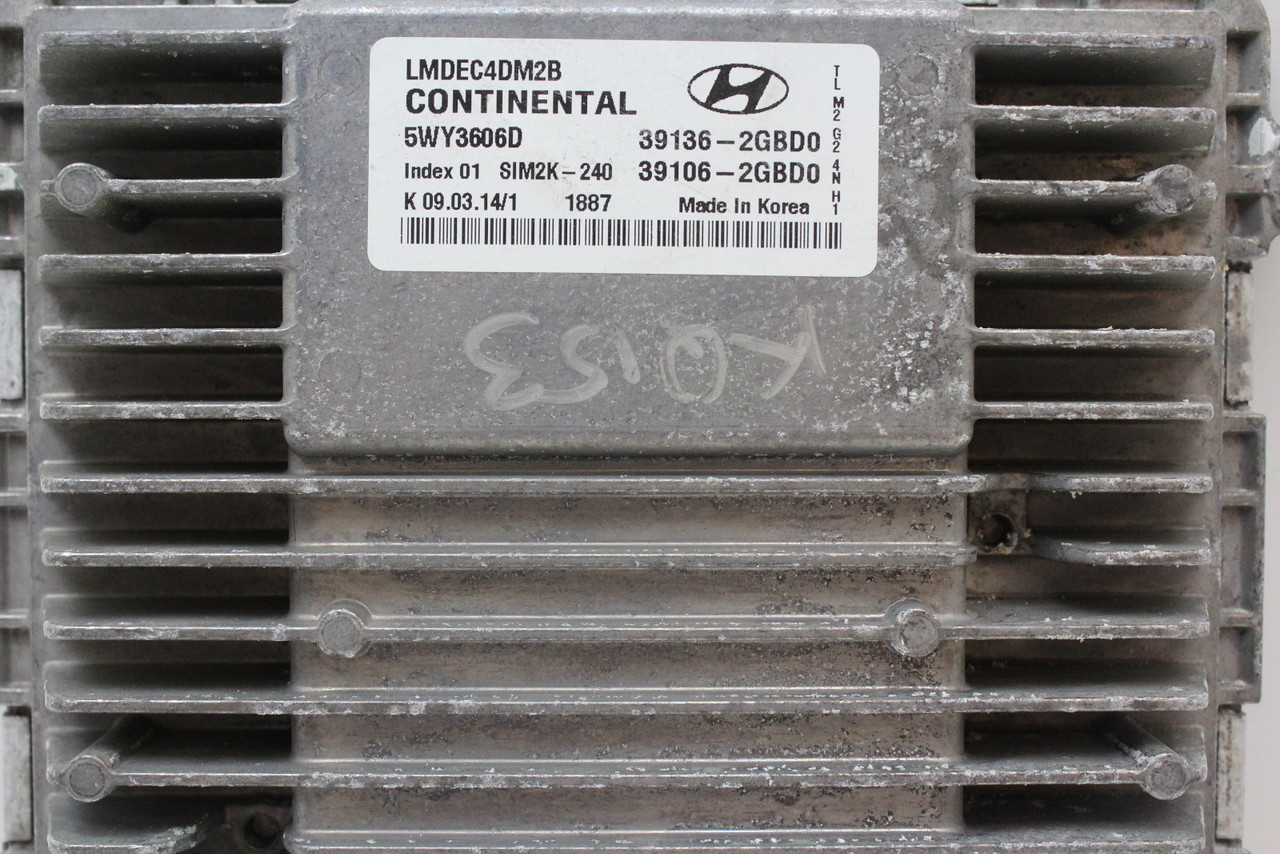 14 15 Hyundai Tucson 39106-2GBD0 Computer Engine Control ECU ECM EBX Module 14 15 Hyundai Tucson 39106-2GBD0 Computer Engine Control ECU ECM EBX Module