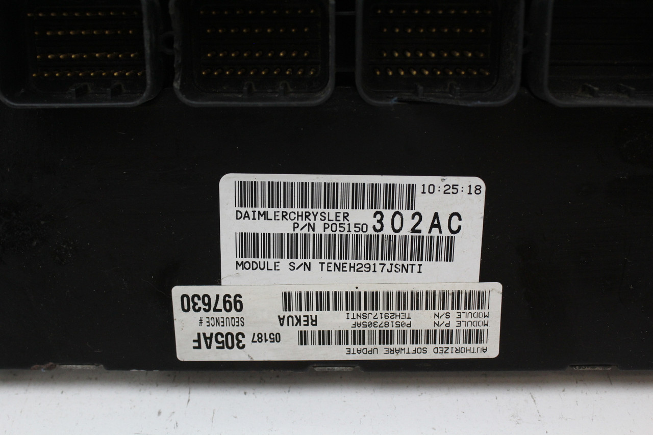 2008 08 Jeep Grand Cherokee P05187305AF Computer Engine Control ECU ECM Module