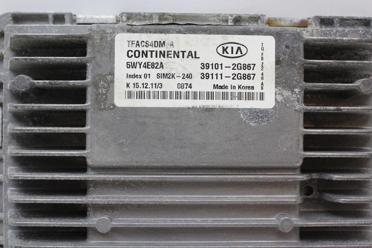 11-14 Hyundai Sonata 2.4L 39111-2G667 Computer Engine Control ECU ECM EBX Module