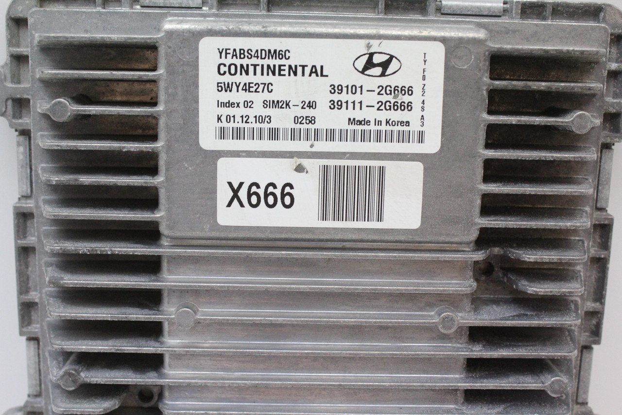 11-14 Hyundai Sonata 2.4L 39111-2G666 Computer Engine Control ECU ECM Module