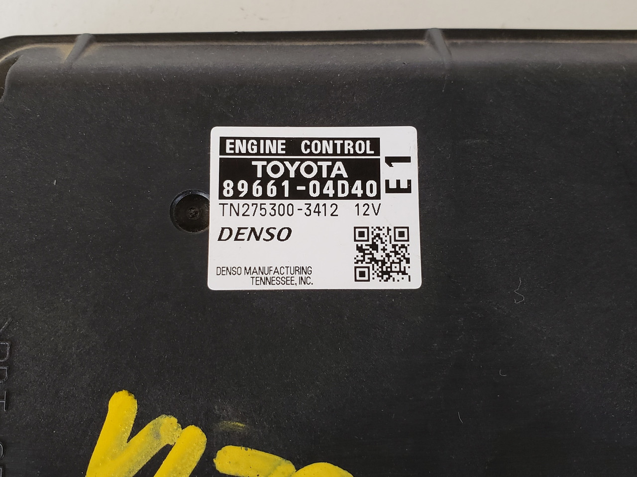 2008-2009 Tacoma 8966104D40 Computer Brain Engine Control ECU ECM EBX Module