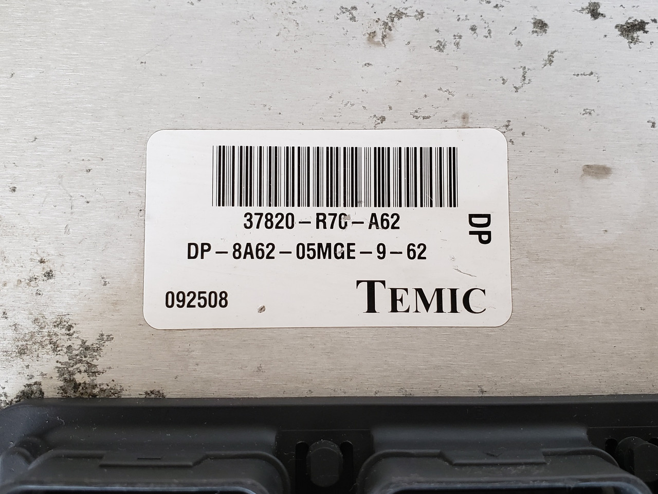 2008-2009 Accord 37820-R70-A62 Computer Brain Engine Control ECU ECM EBX Module